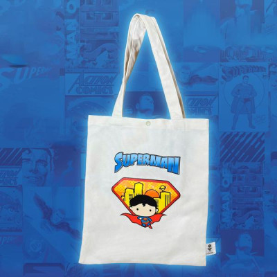Túi Vải Superman Chibi - Suns - Màu Trắng