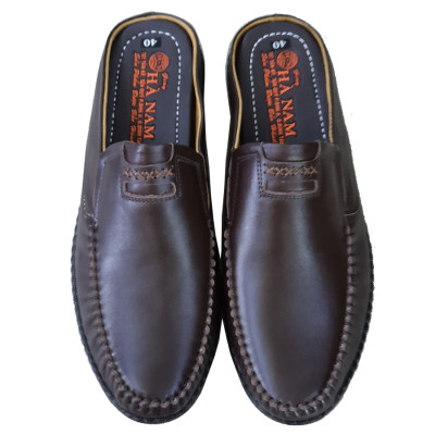 Dép bít mũi nam da bò thật HÀ NAM cao cấp GSB2044