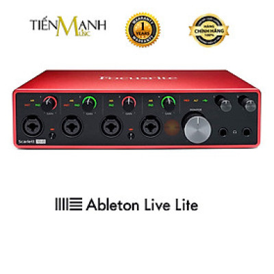 Focusrite Scarlett 18i8 Gen 3 Sound Card Âm Thanh - Focus USB Audio Interface SoundCard 3rd - Gen3 Hàng Chính Hãng