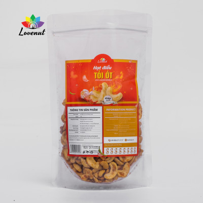 Hạt Điều Tỏi Ớt 340g Lovenut Rang Sấy Gia Vị Không Chất Bảo Quản Đảm Bảo Dinh Dưỡng, Giảm Cân, Ăn Kiêng