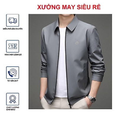 Áo khoác nam gió CÁN CỔ SƠ MI bao chất bao chất-A1035