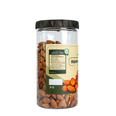 Hạt hạnh nhân GARDEN FARM hũ 500g