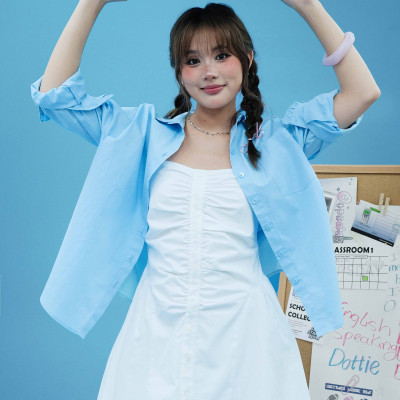 DOTTIE - Áo sơmi viền bèo - T1121