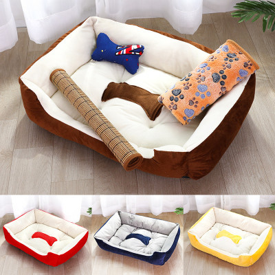 Ổ nệm chó mèo , đệm nằm ngủ có thành chắn