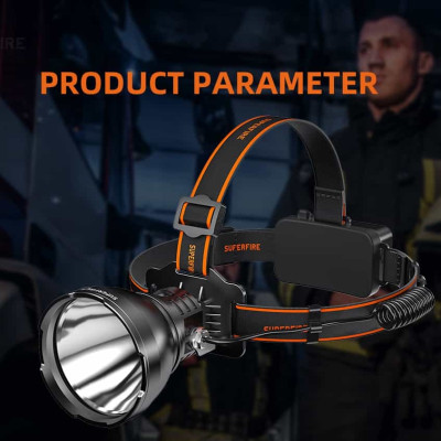Đèn pin đội đầu chính hãng Superfire HL60 - với thiết kế chóa lớn cùng bóng LED công suất cao 36W cho khả năng chiếu xa lên đến 400m cũng như sử dụng 2 pin sạc 21700 dung lượng lớn cho thời gian chiếu sáng đến 7H