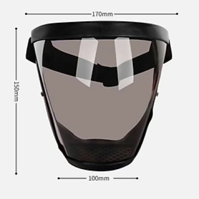 Kính Chống Giọt Bắn, Mặt Nạ Bảo Hộ Chạy Bộ, Kính chắn, Mặt Nạ Viền Đen Đeo Chống Bụi Đi Đường 