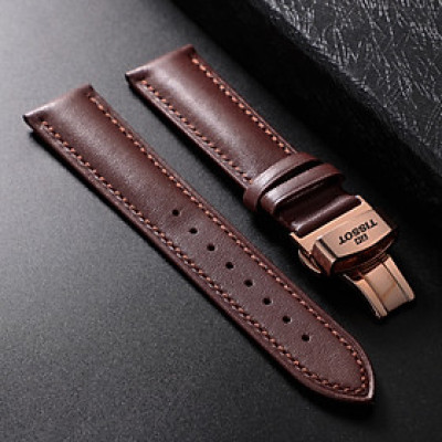 Dây đeo đồng hồ Tissot - Dây Đeo Đồng Hồ Da Bò Italy Màu Nâu Thay Thế Dành Cho Tissot Size 19/20/21/22mm - Chất Liệu Da Cá Sấu Cao Cấp Tương Thích Tất Cả Các Phiên Bản Đồng Hồ Tissot - Bảo Hành 12 Tháng 