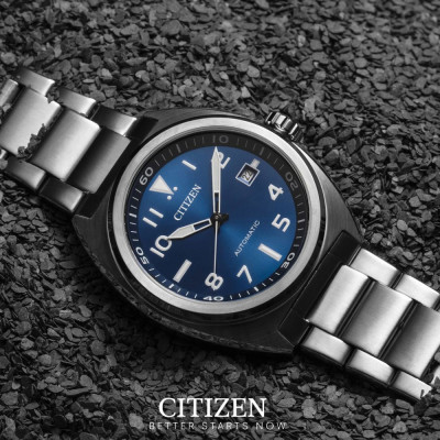 Đồng Hồ Nam Citizen Dây Thép Không Gỉ NJ0100-89L - Mặt Xanh