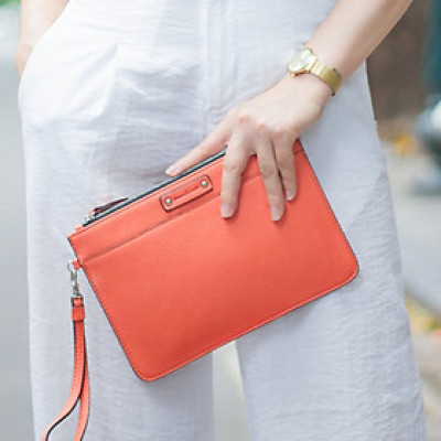 Ví Da Nữ Gianni Conti Italy VP0069COR - Cam