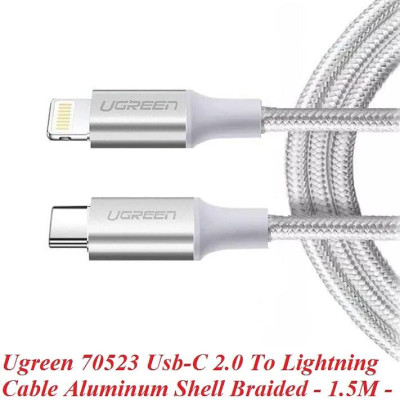 Ugreen UG70524US304TK 1.5m cáp usb type c ra lightning 2.0 màu trắng - HÀNG CHÍNH HÃNG