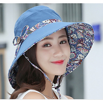 mũ nón rộng vành gấp gọn chống nắng đội 2 mặt dn2002134