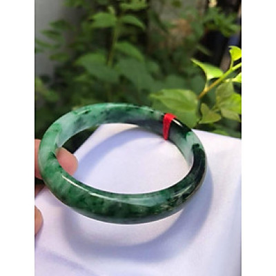 VÒNG ĐÁ CẨM THẠCH HẸ SƠN THỦY LIỀN KHỐI NI 52 100% THIÊN NHIÊN MÀU XANH SƠN THỦY VÂN ĐẬM NHẠT NỮ 50KG - 60KG ĐEO ĐẸP TAY Ạ