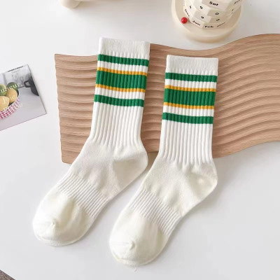 Combo 5 đôi tất nữ mùa thu đông Bluehope Choice CBTV04 cổ cao kẻ sọc nhiều màu