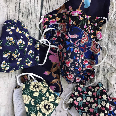 Combo 10 khẩu trang họa tiết hoa chống bụi BYKT004 ngẫu nhiên