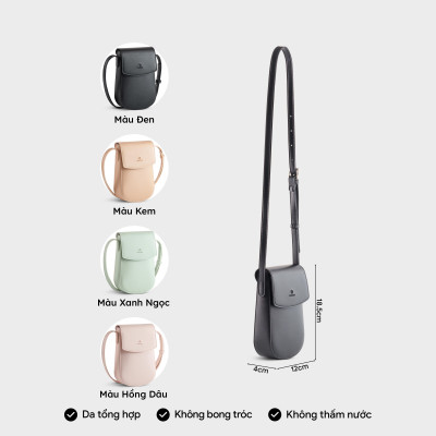 Túi Yuumy ( Thời trang nữ mini dáng đứng nắp gập thanh lịch - Túi đeo chéo da Seasand YN258 )