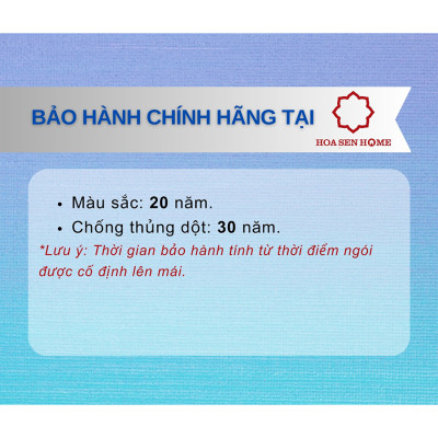 Ngói tráng men cao cấp Casa Pro, men bóng cao cấp, chống thấm, chống rêu mốc - Hoa Sen Home - hàng chính hãng