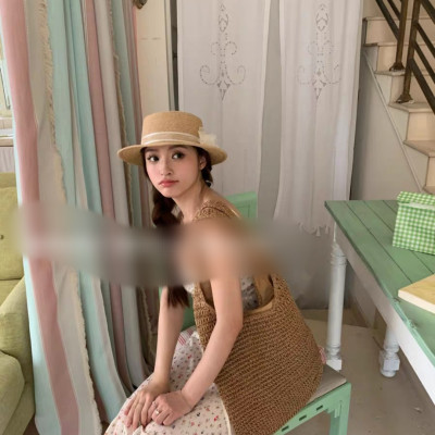 Nón đi biển mũ rộng vành phớt cao bồi cho nữ đai trắng gắn hoa xinh chất liệu cói chống nắng thoáng mát thời trang Hàn Quốc  dona240707