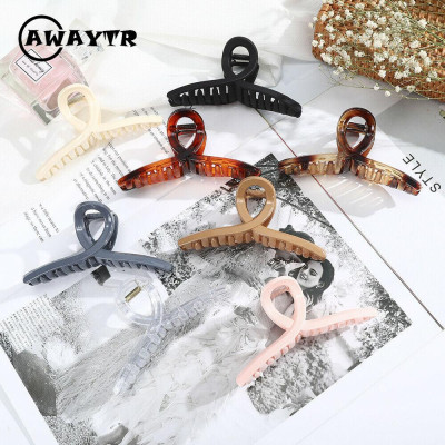 Kẹp Tóc Nhựa Màu Trơn Thời Trang Hàn Quốc Nữ Tính