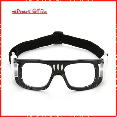 Kính Bảo Vệ Chơi Thể Thao, Bóng Rổ, Bóng Đá Chống Sương Mù Cao Cấp - Có Thể Lắp Mắt Kính Cận - Hãng miDoctor - Màu ĐEN