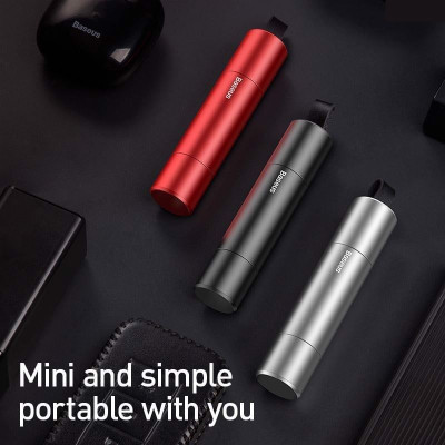 Dụng cụ sinh tồn Baseus Sharp Tool Safety Ham-mer CRSFH (tích hợp Dao cắt và phá kính) - Hàng chính hãng