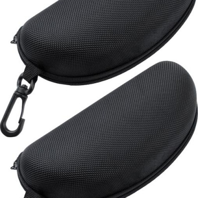 Bộ 2 hộp đựng mắt kính có móc treo - Màu Đen