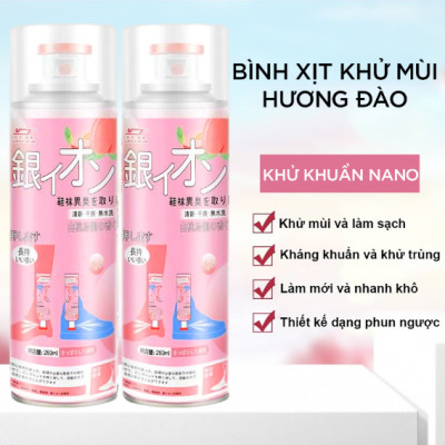 Chai Xịt Khử Mùi Giày Dép Công Nghệ NaNo Ag+ , Xịt Khử Mùi Hôi Chân, Xịt Giày Khử Mùi Khử Vi Khuẩn 99% loại bỏ mùi hôi giày dép - Hàng chính hãng