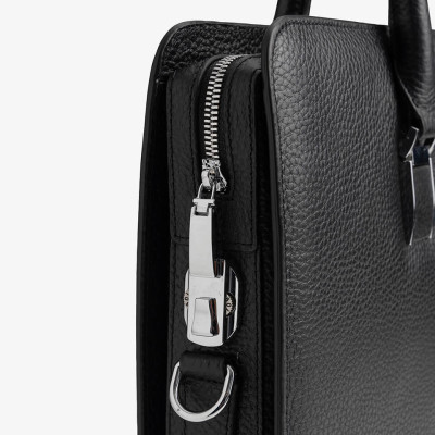 Túi Xách, Cặp Thời Trang Nam Khóa Số Cao Cấp Da Bò Mill CTS12 Đen