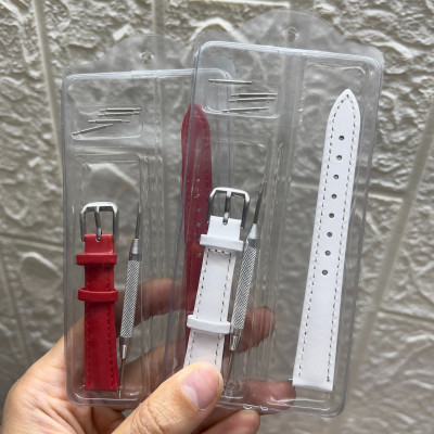 Dây da đồng hồ nam nữ 12/14/16/18/20/22/24mm tặng kèm chốt và dụng cụ tháo lắp giá rẻ