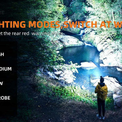 Đèn pin đội đầu chính hãng Superfire HL60 - với thiết kế chóa lớn cùng bóng LED công suất cao 36W cho khả năng chiếu xa lên đến 400m cũng như sử dụng 2 pin sạc 21700 dung lượng lớn cho thời gian chiếu sáng đến 7H