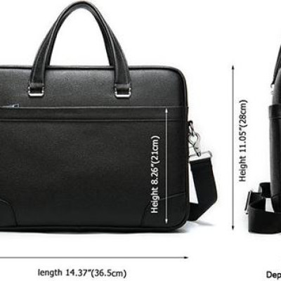 Cặp nam văn phòng da bò thật Marrant BHM9082 Túi xách công sở nam. Vừa laptop 14inch. Hàng chính hãng.