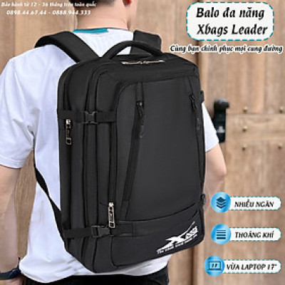 Balo laptop du lịch size lớn Xbags Leader balo laptop 17 inch chống nước
