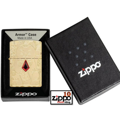 BẬT LỬA ZIPPO 49802 LUCKY CAT