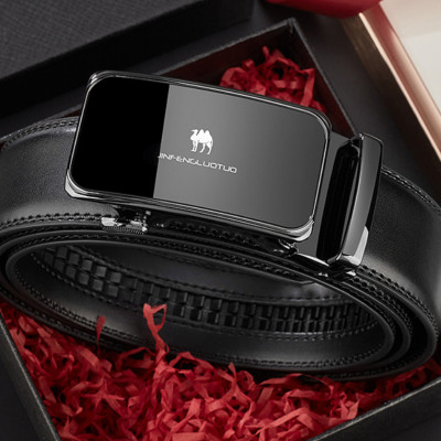 Thắt lưng nam da bò nguyên chất mặt khóa tự động hợp kim cao cấp