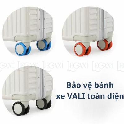 Bộ 8 Bọc Cao Su Bánh Xe Vali Silicone Bảo Vệ Giảm Tiếng Ồn, Chống Mài Mòn Cho Vali Hành Lý Phụ Kiện