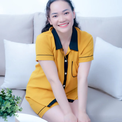 Áo Pijama LMcation Alia - Màu vàng cam