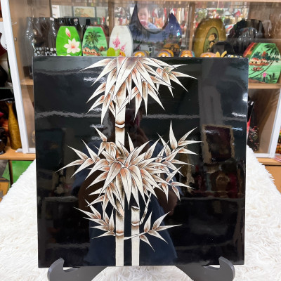 Tranh sơn mài tĩnh vật cao cấp Thanh Bình Lê 40x40 cm