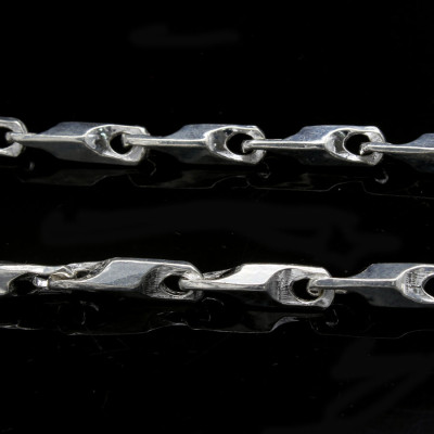 Dây Chuyền Nam Bạc Ta Kiểu Dây Đinh Bạc Hiểu Minh DBN055