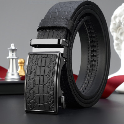 Thắt lưng nam da bò nguyên chất mặt khóa tự động hợp kim cao cấp