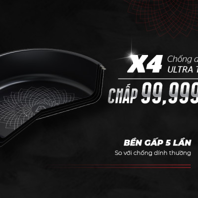 Chảo inox 3 lớp liền đáy chống dính Ultra Titanium Sunhouse STI18-26M - Hàng chính hãng