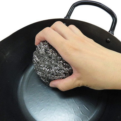 Combo cây kéo cắt gà cao cấp Nikken Mate + 2 búi cọ xoong nồi 30g - made in Japan