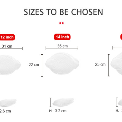 Đĩa cá hồng sứ Long Phương chính hãng