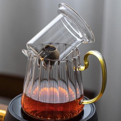 Ấm rót pha trà thuỷ tinh chịu nhiệt