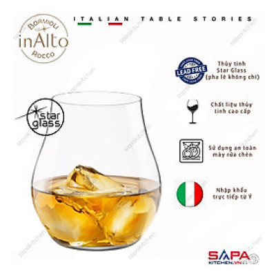 Bộ 6 Ly rượu Thủy Tinh Inalto Arte  Dof 487ml  - Bormioli Rocco - Italy