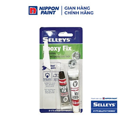Keo dán siêu dính SELLEYS EPOXY FIX SUPER STEEL (keo AB 2 thành phần) 1 bộ 2 tuýp 20ml