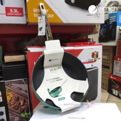 Chảo chống dính Full induction Elmich Hera đày từ size 20/24/26/28cm - Chảo chống văng dầu hàng chính hãng bảo hành 2 -10 năm