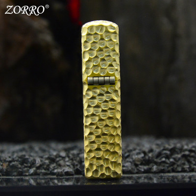 Vỏ Hột Quẹt Bật Lửa Xăng Đá Zorro Z139 Thiết Kế Độc Lạ -Màu Vàng