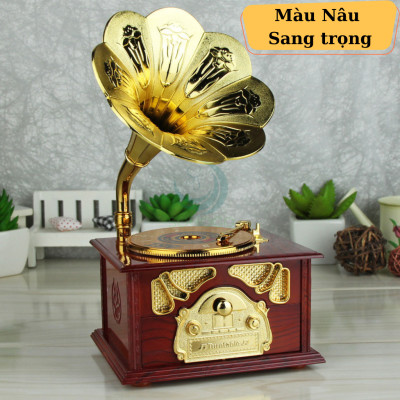 Hộp Nhạc Hoa Loa Kèn Cổ Điển Hộp Phát Nhạc Trang Trí Hình Hoa Loa Kèn Hộp Nhạc Vintage Hoa Loa Kèn Hộp Nhạc Hoa Nghệ Thuật – Phong Cách Retro Hộp Nhạc Decor Hoa Loa Kèn Sang Trọng