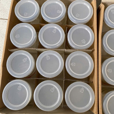 Set 12 hũ sữa chua thủy tinh 200ml in hình thú - Giao ngẫu nhiên