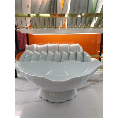 Bát Đựng Gà, Bát Sứ Đựng Gà Thắp Hương Cao Cấp Bát Tràng. Hàng Loại 1 Men Sứ Trắng Sang Trọng - HÀNG CHÍNH HÃNG MINIIN