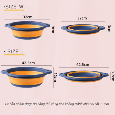 Thau nhựa Silicon gấp gọn đa năng